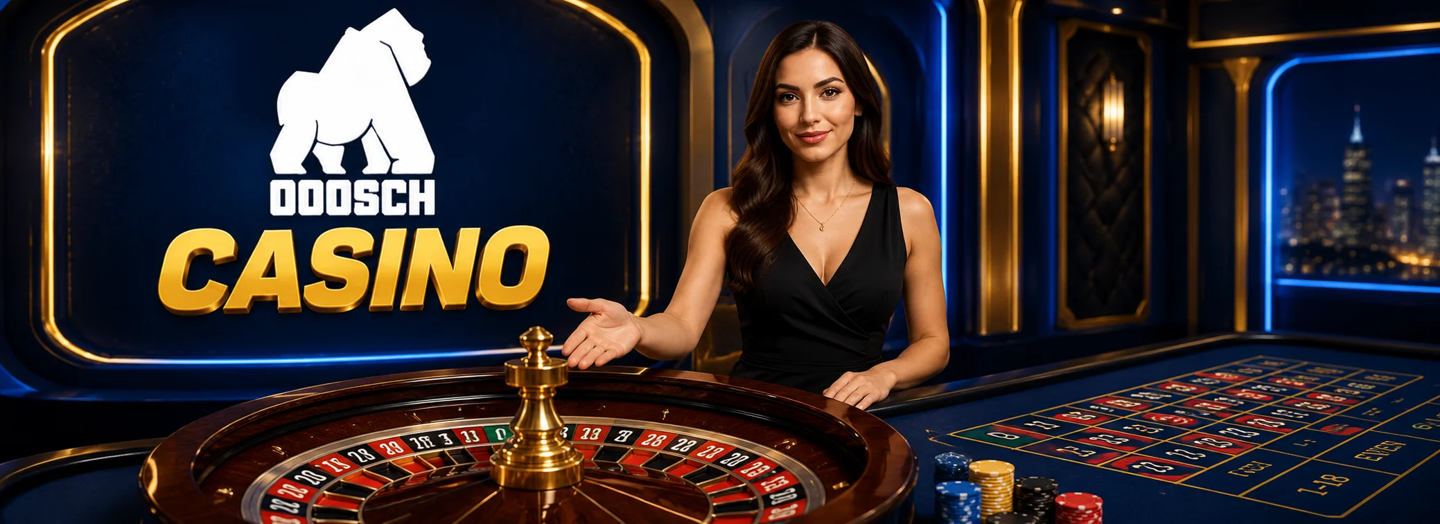 Live dealer tables at Ooosch Casino, dealt by Evolution